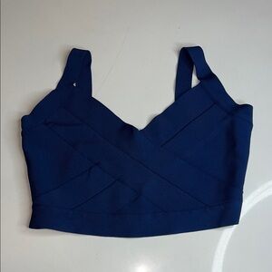 BCBGMaxAzria Navy Blue Tank Top